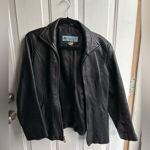 Vintage Reaction Kenneth Cole Black Leather Jacket